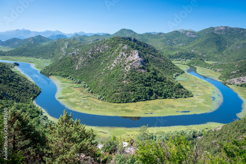 Montenegro, Crnojevica river of skadar valley into scutari lake national park