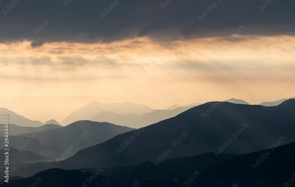 View from the Pollino lookout point - Lake Maggiore View from the Pollino lookout point - Lake Maggiore