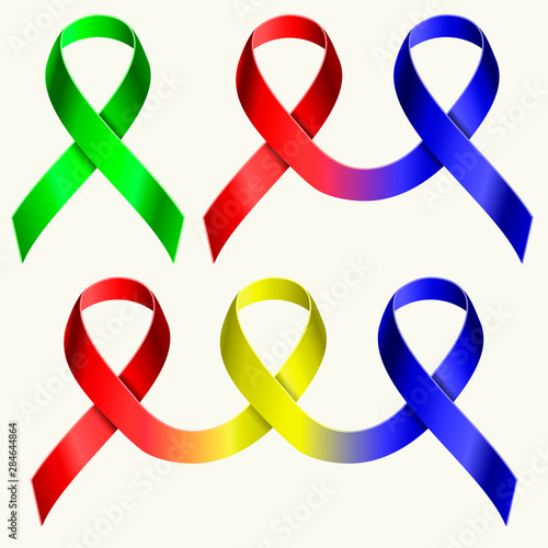 Metallic ribbon laces. Simple, double, triple in global colors.