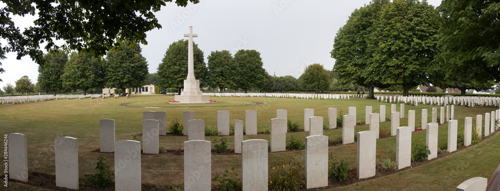 Naklejka premium Bayeux Commonwealth World War II Cemetery, France