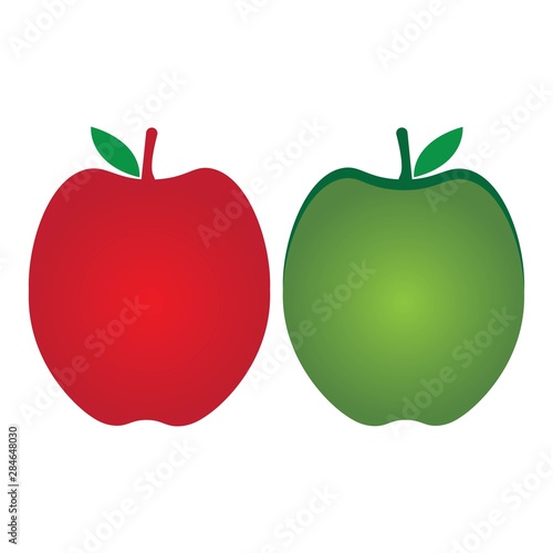Fresh apple logo vector