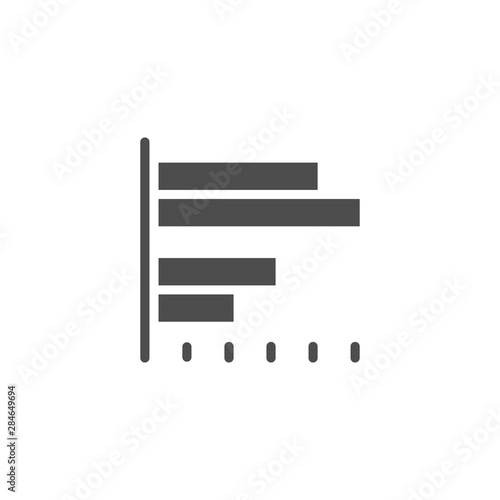 Bar chart icon and infographic concept