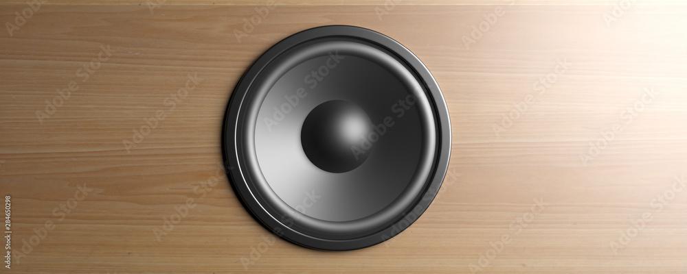 Speaker closeup background. 3d illustration Speaker closeup background. 3d illustration