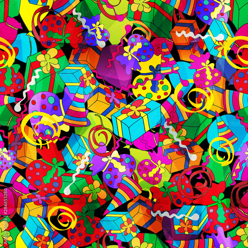 Obraz premium merry christmas seamless pattern for your design