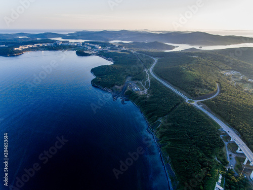 Photos of the sea and the coast from a height