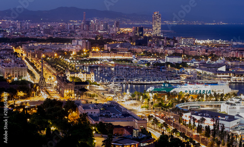 Barcelona night view