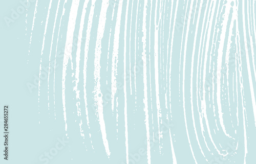 Grunge texture. Distress blue rough trace. Bizarre