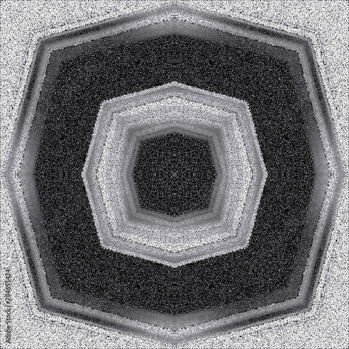 Halftone grey ornament, winter pattern. Drawing vintage style. Grunge texture. Festive greeting card. Abstract art background. Modern symmetric pattern. Festive art backdrop. Creative vector element