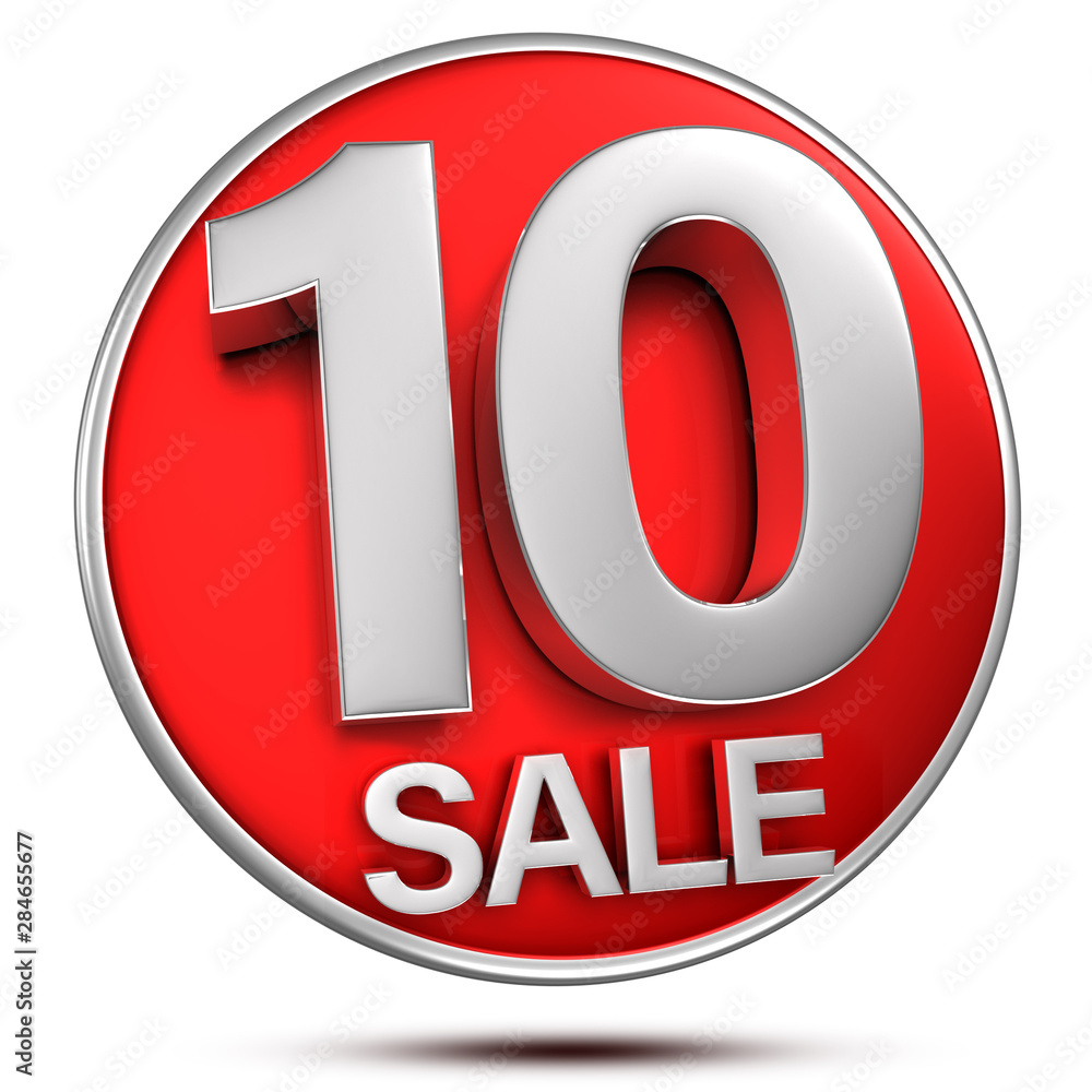 10 3d rendering on white background.(with Clipping Path). 10 3d rendering on white background.(with Clipping Path).