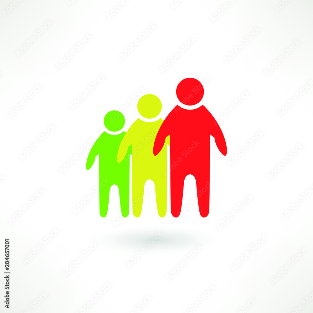 Team icon vector flat Team icon vector flat