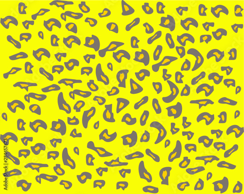 Animal print on the yellow background