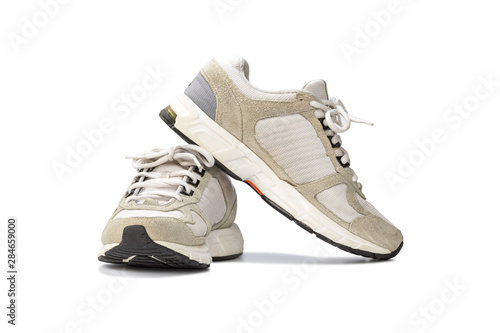 Fashion running sneaker shoes isolated on white background.