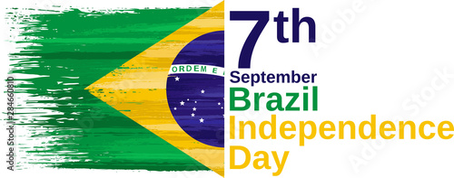 Brazil independence day holiday celebrate card
