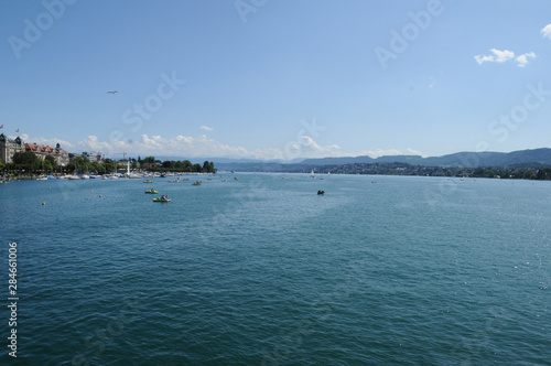 Switzerland: Lake Zürich Cruise Port and Limmat river cruise ships