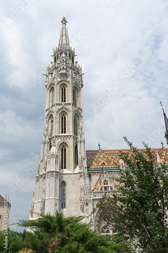 Wallpaper Mural The Roman Catholic church,St Mathias, also known as Church of Our Lady. View on the Old Fisherman Bastion . One of the main temple in Hungary. Torontodigital.ca