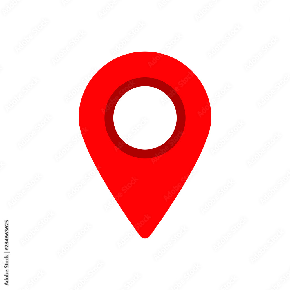 Red maps pin. Location map icon. Location pin. Pin icon vector. Red maps pin. Location map icon. Location pin. Pin icon vector.