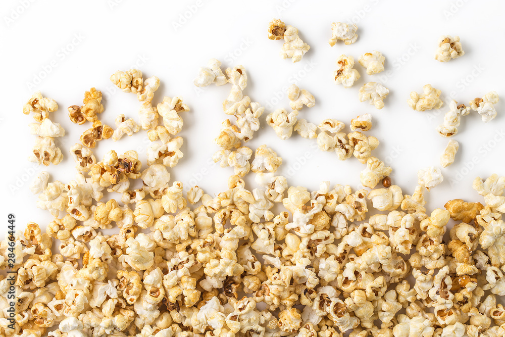 Popcorn on white background Popcorn on white background