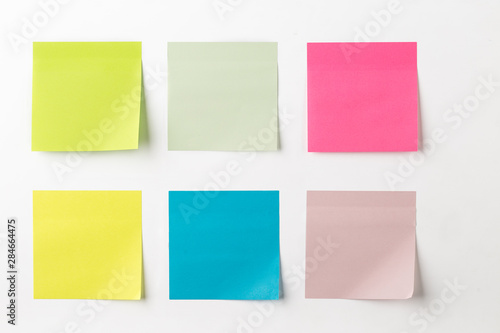 Set of colorful sticky notes