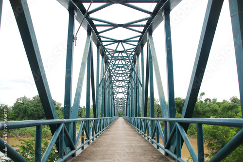 iron bridge, crossing the river