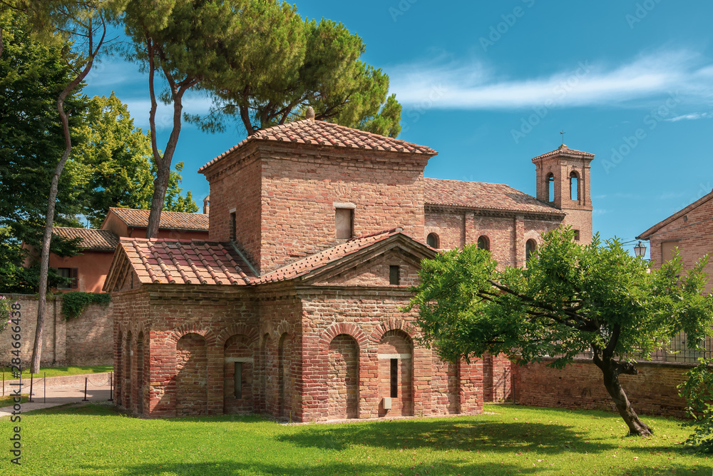 Ravenna, Italy - Outside View of the Galla Placidia Mausoleum (UNESCO World Heritage)