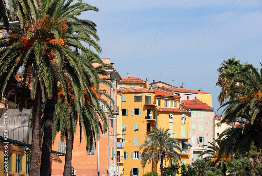 Menton old town, French Riviera