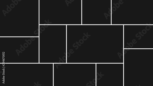 Collage frames for photo or illustration. Vector EPS 10.
