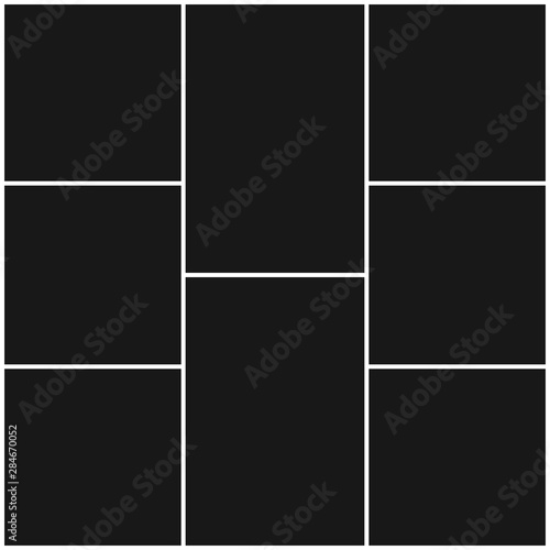 Collage frames for photo or illustration. Vector EPS 10.