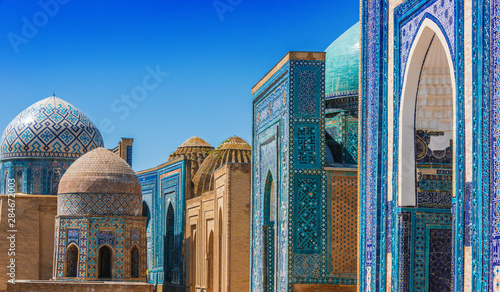 Shah-i-Zinda, a necropolis in Samarkand, Uzbekistan photo