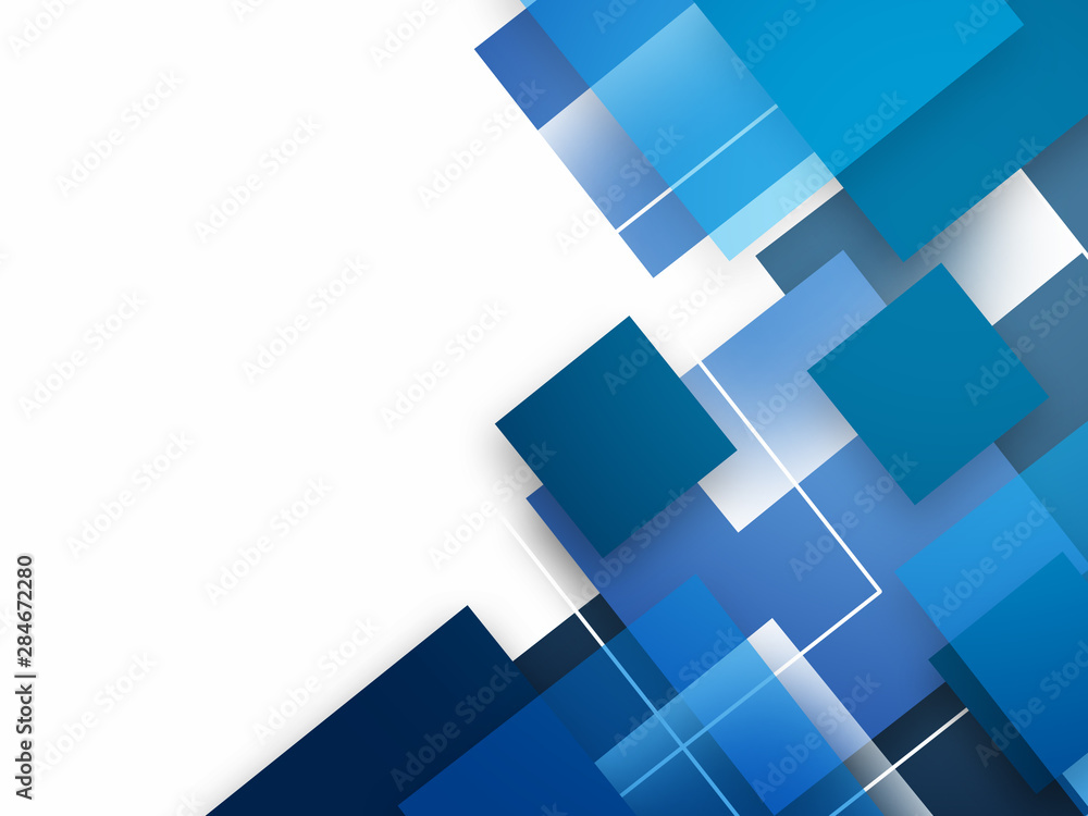 Abstract background with blue squares Abstract background with blue squares
