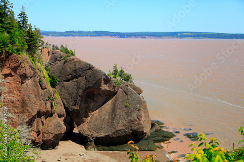 Rochers Hopewell au Nouveau-Brunswick