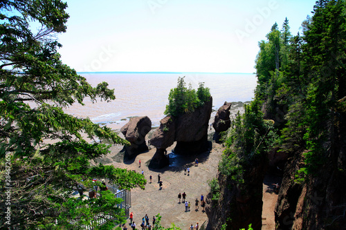 Rochers Hopewell au Nouveau-Brunswick