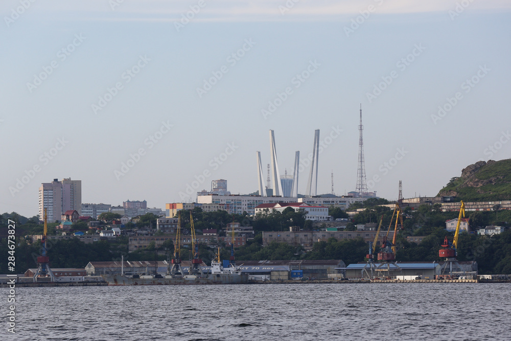 The Golden horn Bay in Vladivostok