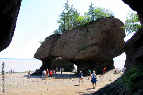 Rochers Hopewell au Nouveau-Brunswick