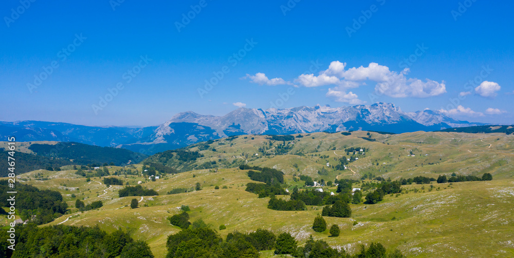 National park of Durmitor, landscape mountain in Montenegro