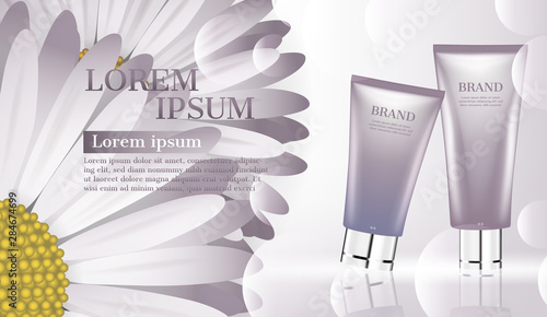 Cosmetic product ad, moisturizer for face