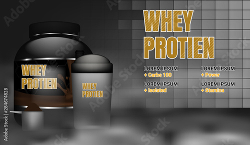 Sports nutrition ad template