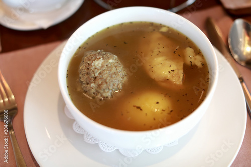 Bozbash soup with kofta