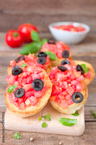 Leckere Tomatenbruschetta 