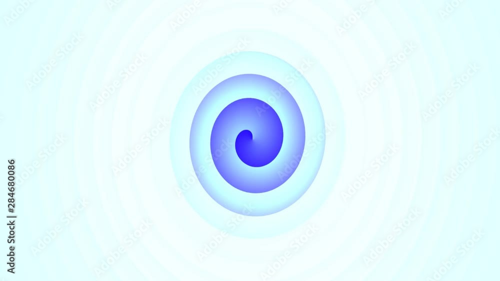 Spiral of Blue Light Spinning Endless Loop Spiral of Blue Light Spinning Endless Loop