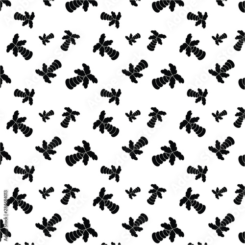 palm coconut tree Seamless Pattern vector