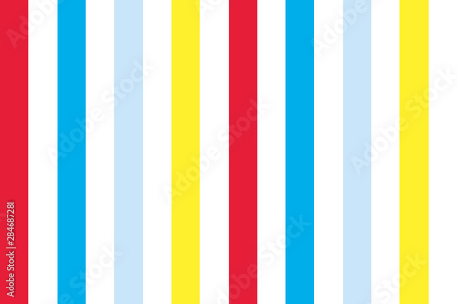 background of pastel colored stripes in blue, yellow red and white