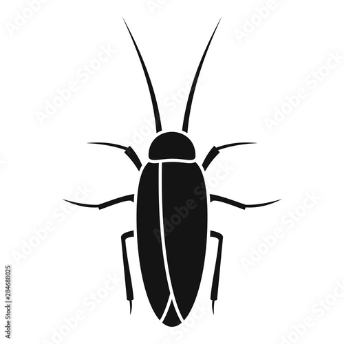 Cockroach insect icon. Simple illustration of cockroach insect vector icon for web design isolated on white background