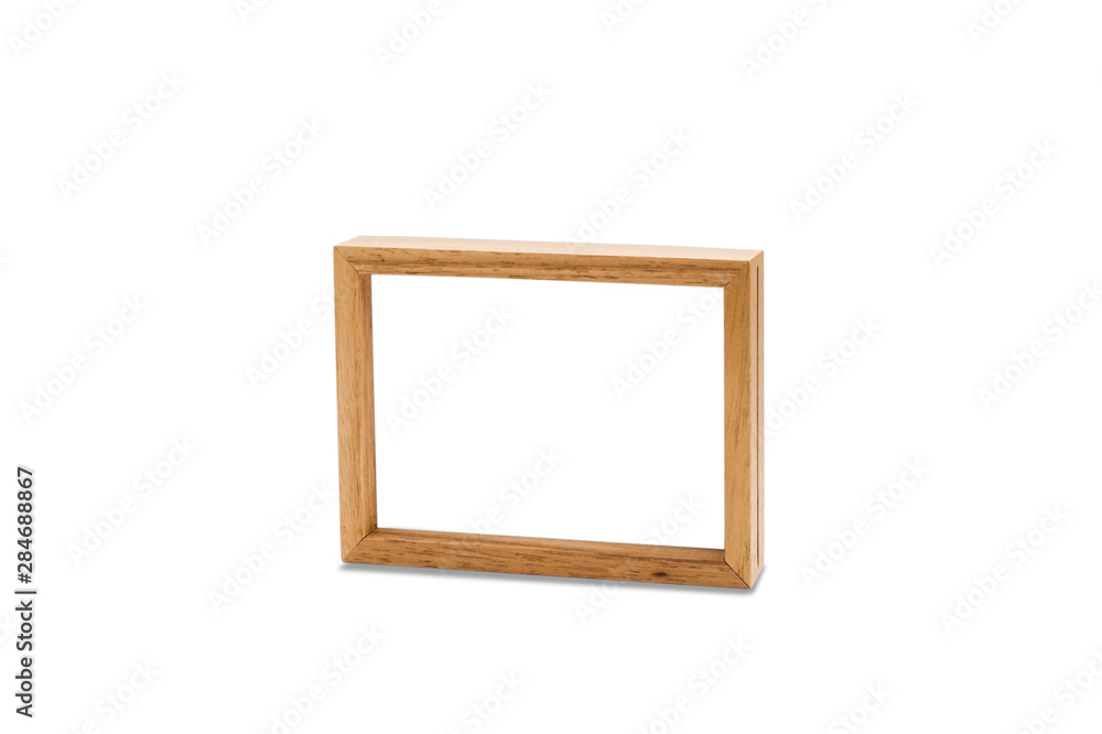 wooden frame isolated on white background wooden frame isolated on white background