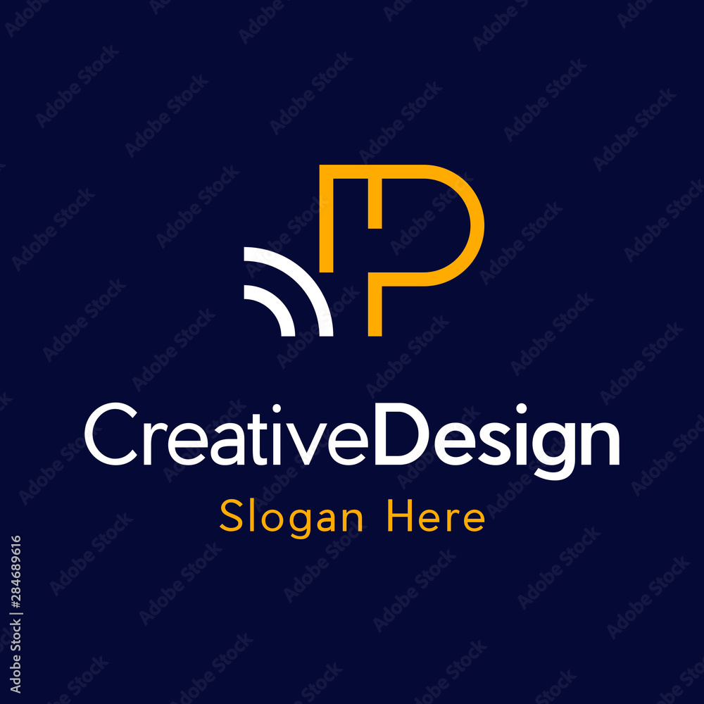 P letter monogram logo, PP, Letter P Logo Luxury design vector template Linear. Type Character Symbol Logotype