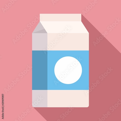 Milk packaging icon. Flat illustration of milk packaging vector icon for web design