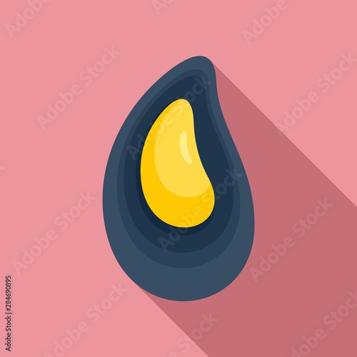 Mussels icon. Flat illustration of mussels vector icon for web design