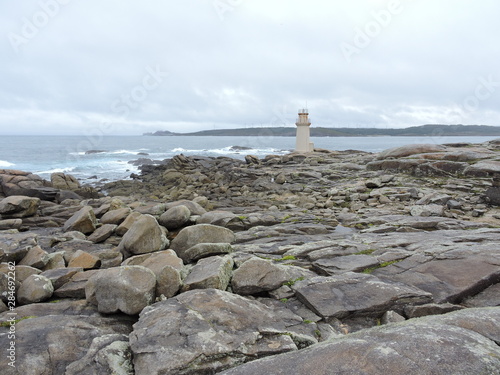 Faro en la Cuesta de la Muerte, Galicia photo