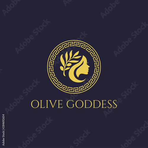Olive Goddess Greek Logo