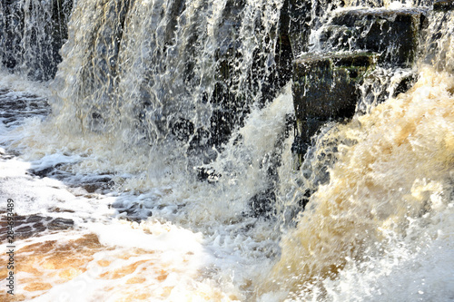 waterfalls in Sablino, Leningrad region, near St. Petersburg