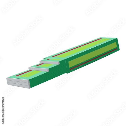 Mint gum stick pack icon. Cartoon of mint gum stick pack vector icon for web design isolated on white background